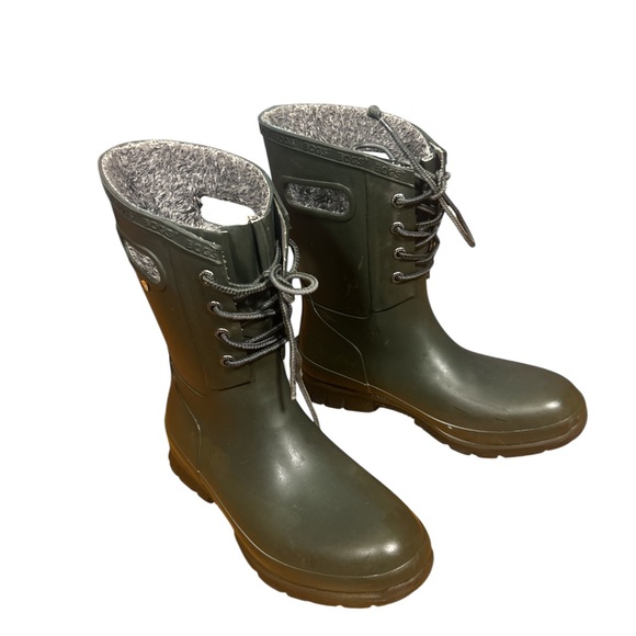 Bogs Women's Olive Lace-Up Winter Boots insulated waterproof - Picture 1 of 7